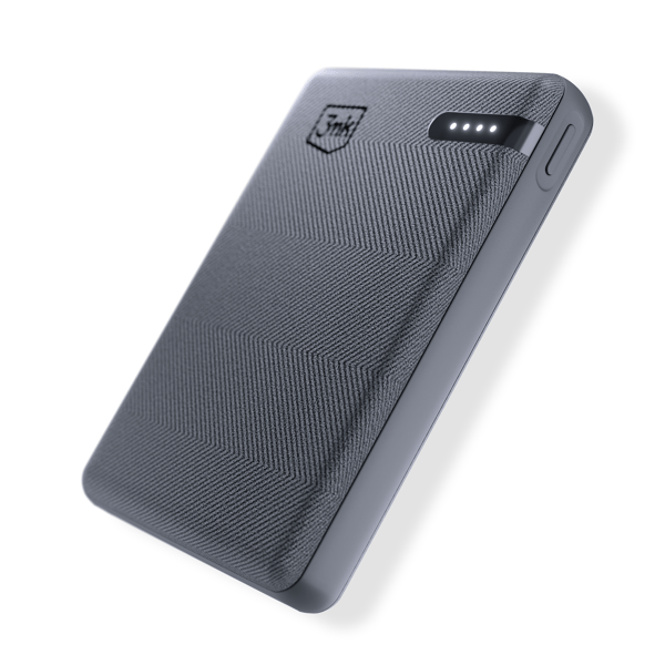 Lisävarusteet - 3mk Taskuvirtalähde 5 000 mAh 12 W USB 1C - Harmaa