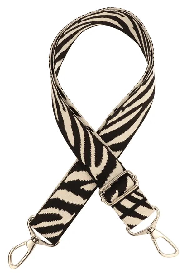 38mm ZEBRA justerbar väskrem 78-140cm Fäst Nickel