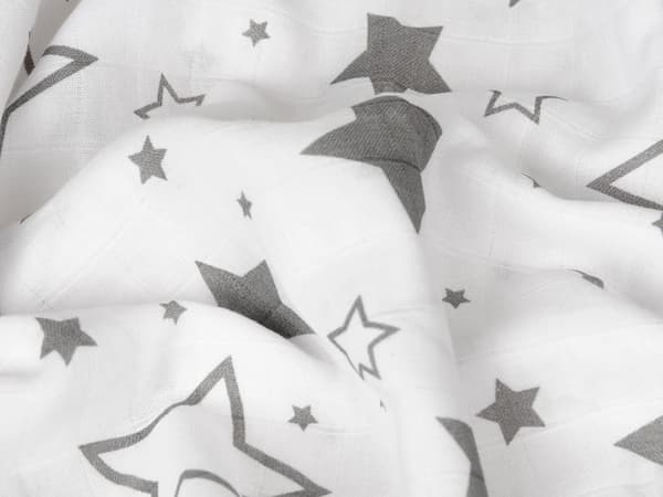 BabyBoom muslinblöja 3-pack 70x80 stjerner