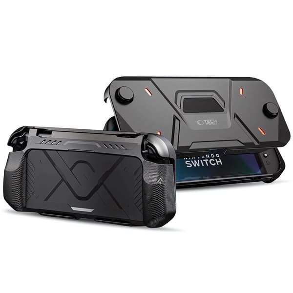 Tech-Protect Carbonox -kotelo Nintendo Switch 2:lle - musta