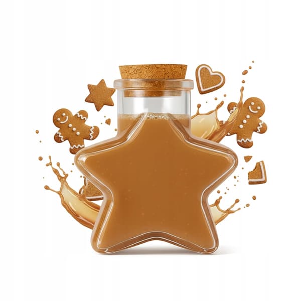 5x STAR Glasflaskebeholder 280ml til vinsirup gave