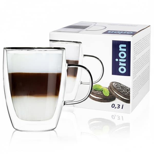 Double termisk glas med dobbelt væg til latte-kaffe 300 ml