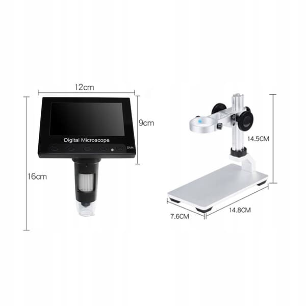 Digitalt mikroskop med 4,3" display DM4-Z04008