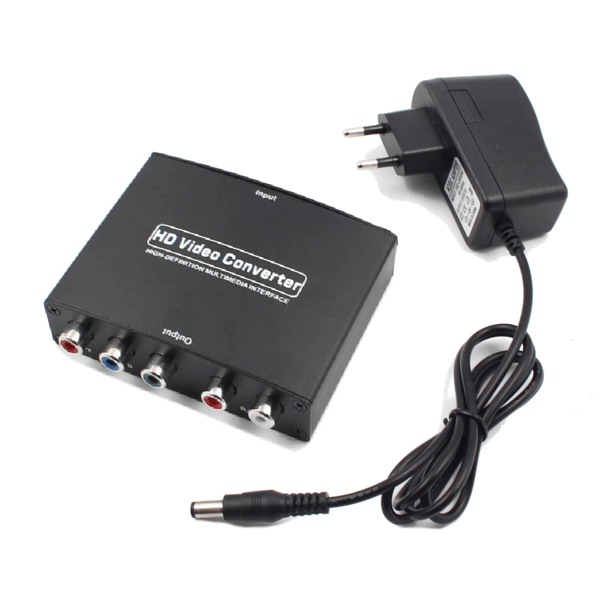 Konverter fra HDMI til Komponent YPbPr / LP Lyd / 5x RCA