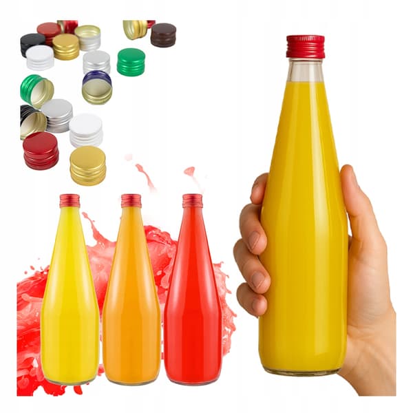 KROPLA flaska 700ML för JUICE, SIRAP, LIKÖR, VODKA ALKOHOL, GLASFLASKOR