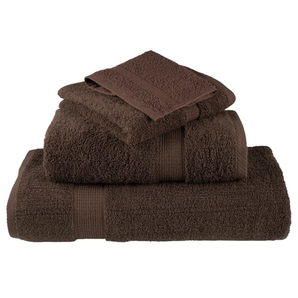 vidaXL Premiumhanddukar SOLUND, 2-pack, bruna, 50x100 cm