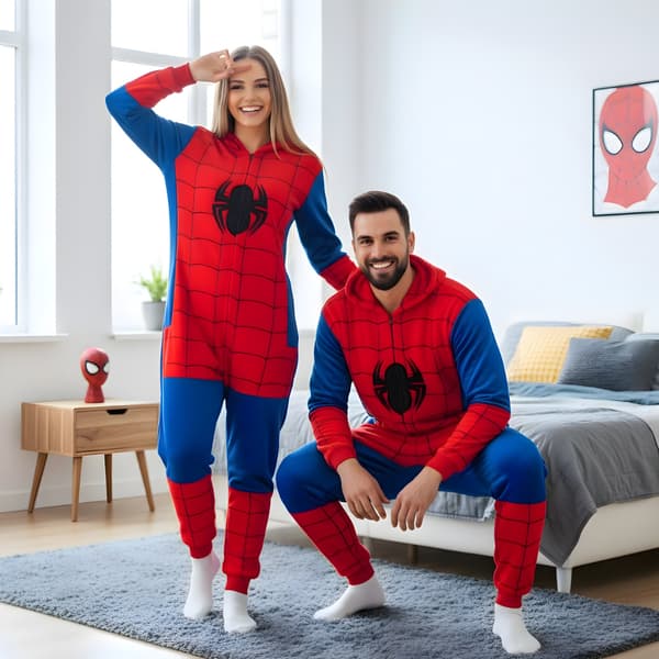 Kigurumi-pyjamas Spiderman-kostume M: 155 - 165 cm