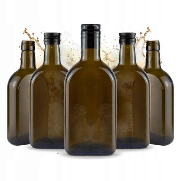 5x flaskor ROM 350ML MÖRK för alkohol whiskey romsirap olivolja