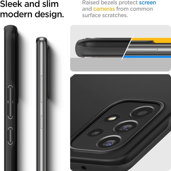 ETUI TIL SAMSUNG GALAXY A53 5G SILIKONE SORT MAT ULTRATYND