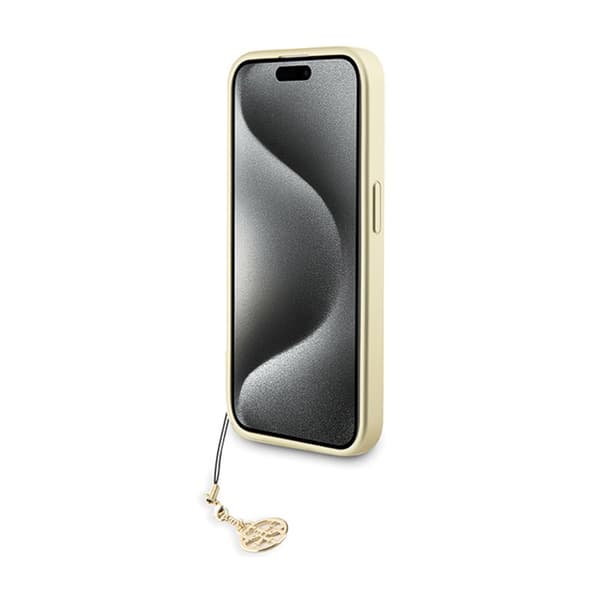 Guess 4G Charms Kollektion - iPhone 15 Pro Etui (Grå)
