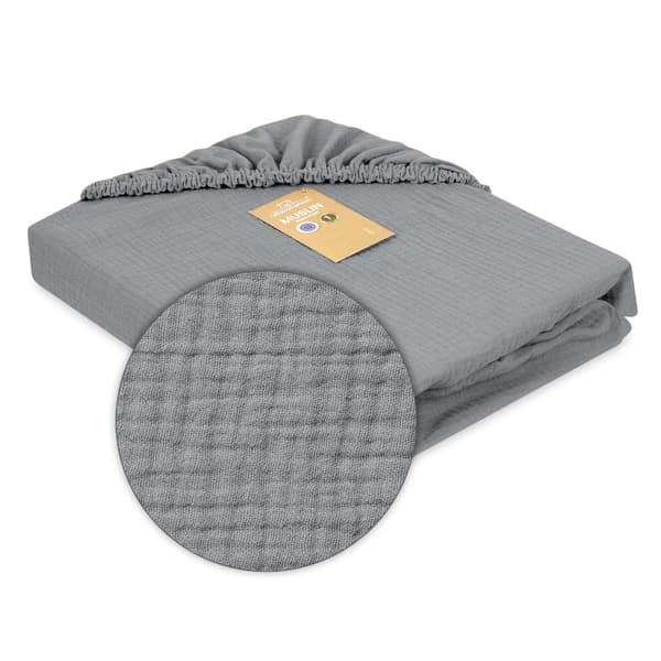 Muslin pyykinpeitto 60x120x10 grafiitinharmaa