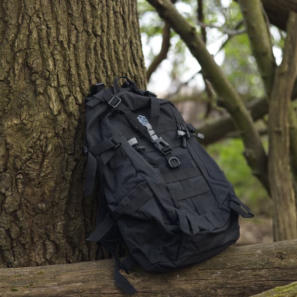OFFLANDER RYGSÆK TURIST SURVIVAL TREKKER 25L SORT