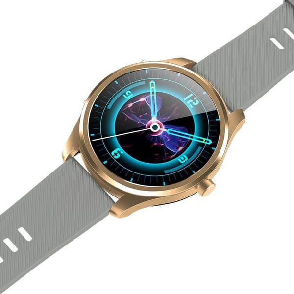 G. Rossi SW012-5 herr smartklocka guld/grå + extra armband (sg007e)