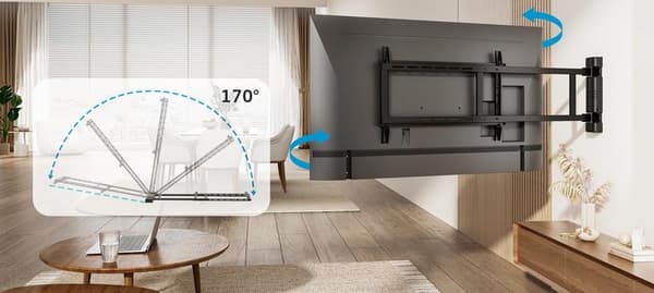 ISY ITV-800 Elektrisk TV-beslag – Sort