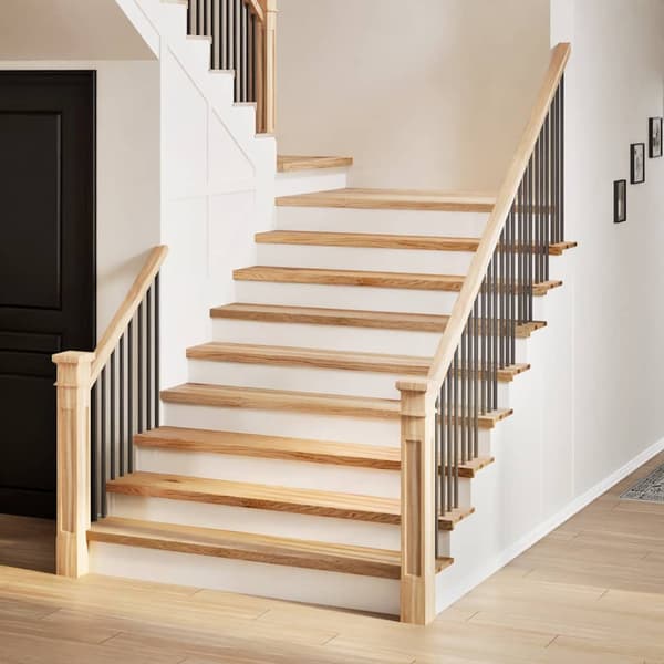 vidaXL trappetrin, 2 stk. ubehandlede, 120x25x2 cm massivt egetræ
