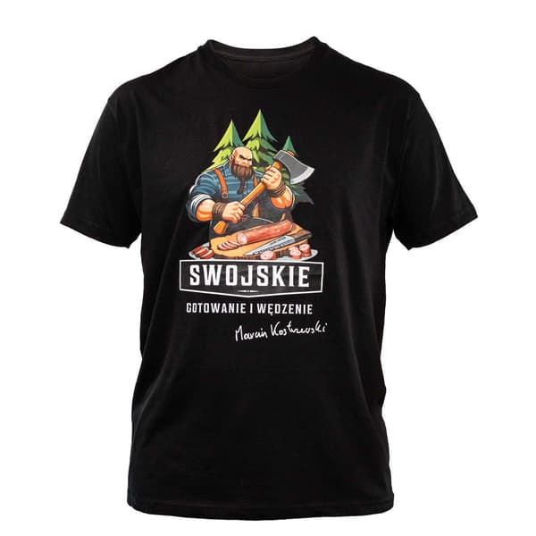 T-shirt med print i sort L