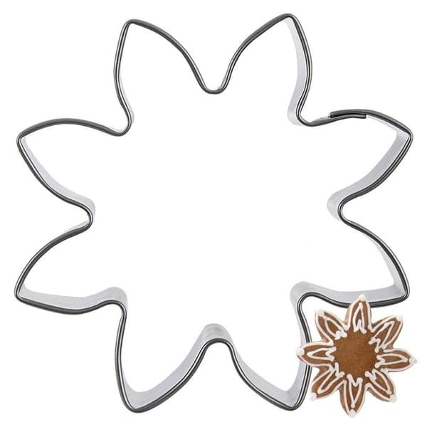 Teräksinen kukkakeksinleikain 6 cm