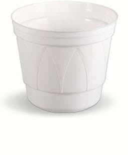 Gotisk urtepotte hvid 22 cm