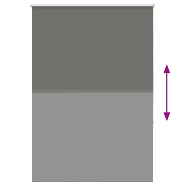 vidaXL mørklægningsrullegardin grå 110x175cm stofbredde 105,7cm
