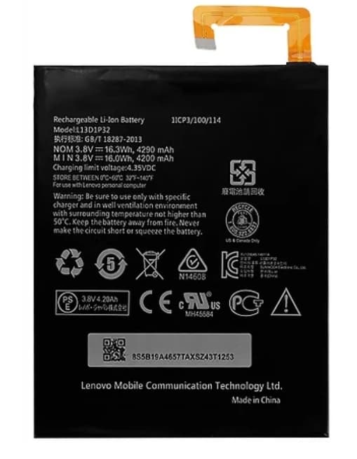 Nyt batteri til LENOVO TAB 2 A10-70 L14D2P31