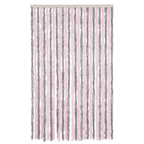 vidaXL Flugnät silverrosa 118x220 cm chenille