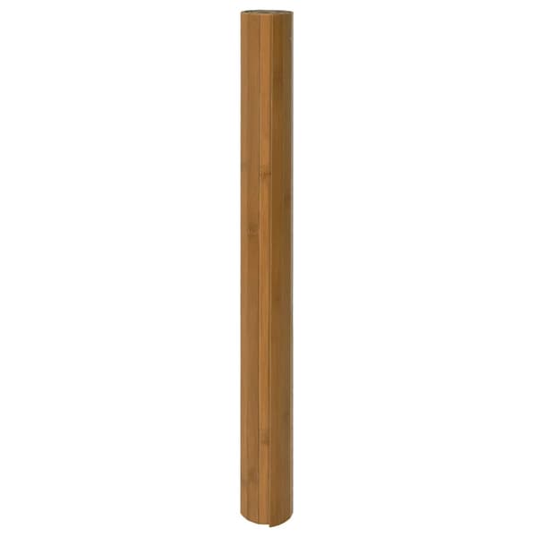 vidaXL Suorakulmainen matto, ruskea, 60x100 cm, bambu