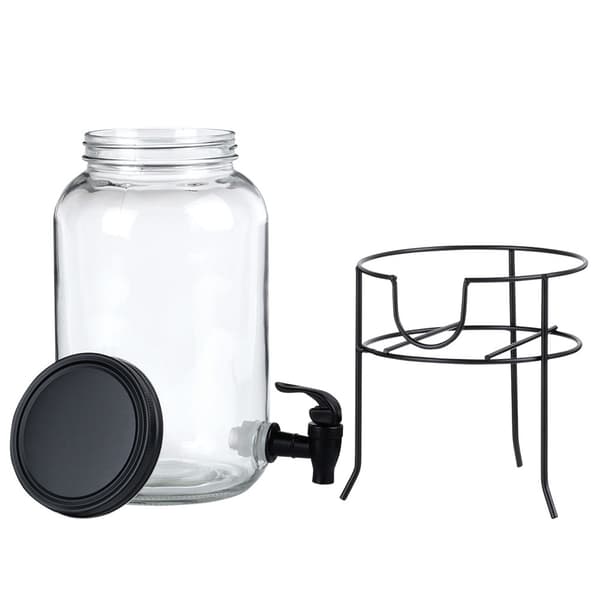 Drikkebeholder med hane og sort stativ 3,2 l