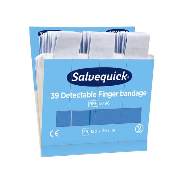 Cederroth Salvequick pitkät siniset laastarit 39 kpl.