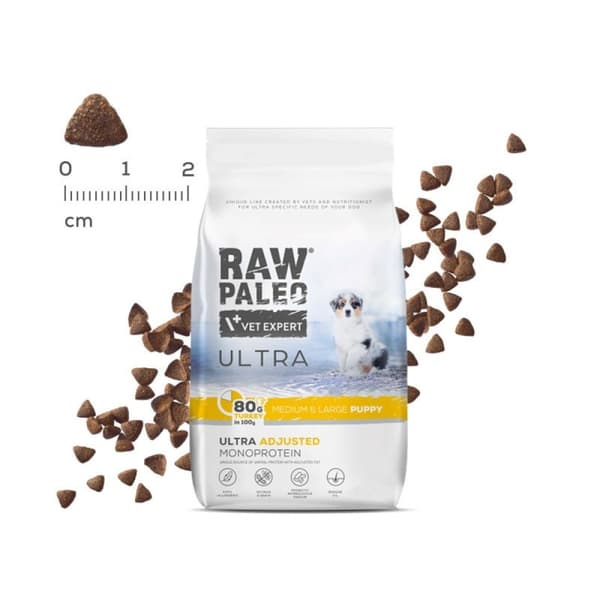 VetExpert Raw Paleo Ultra kalkon torrfoder för valpar 10 kg