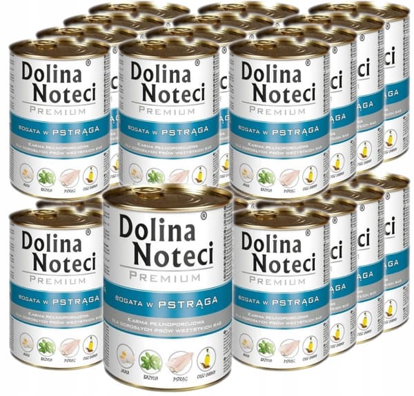 Dolina Noteci Premium Öring våtfoder för hundar 24x400g