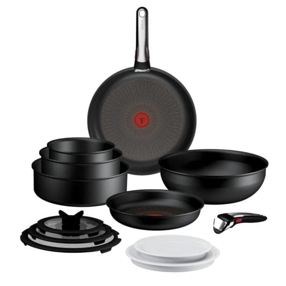 TEFAL P0009753 Sort Gryde- og Pandesæt