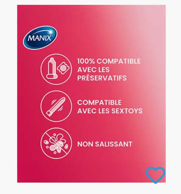 Massagegel MANIX Spiselig Jordbær 200 ml Glidemiddel