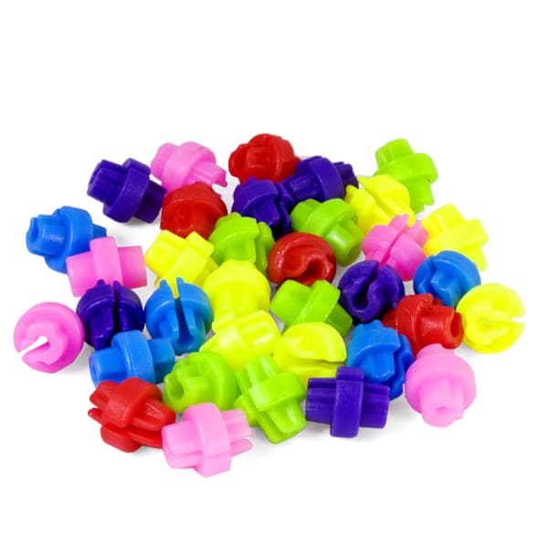 Cykelperler, 36 stk., assorterede farver
