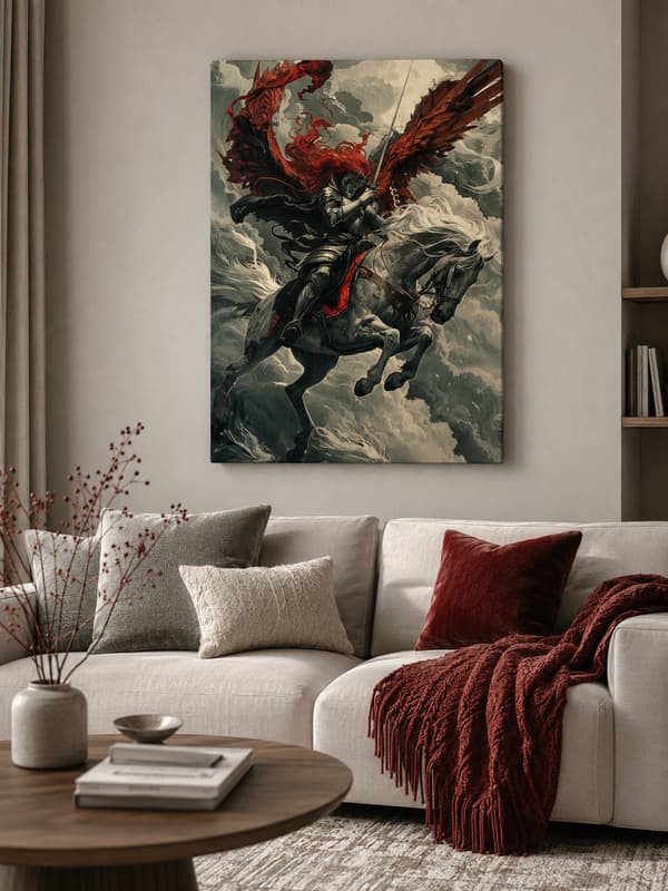 Målning med siffror tavla Majestic Knight 40x50 cm