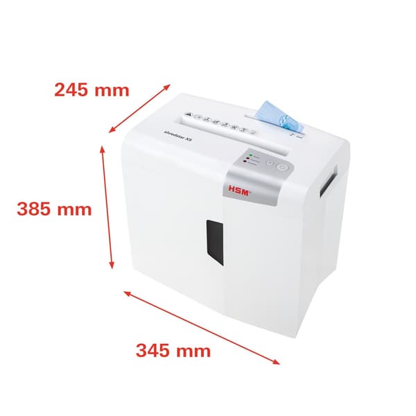 HSM shredstar X5 makulator, 18L, 4,5x30 mm, til papir og cd'er