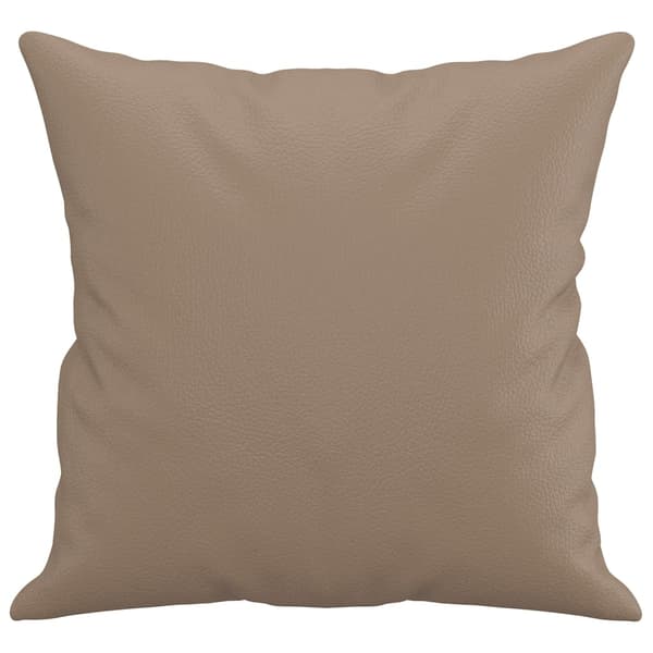 vidaXL Kuddar, 2 st, Cappuccino, 40x40 cm, Konstläder