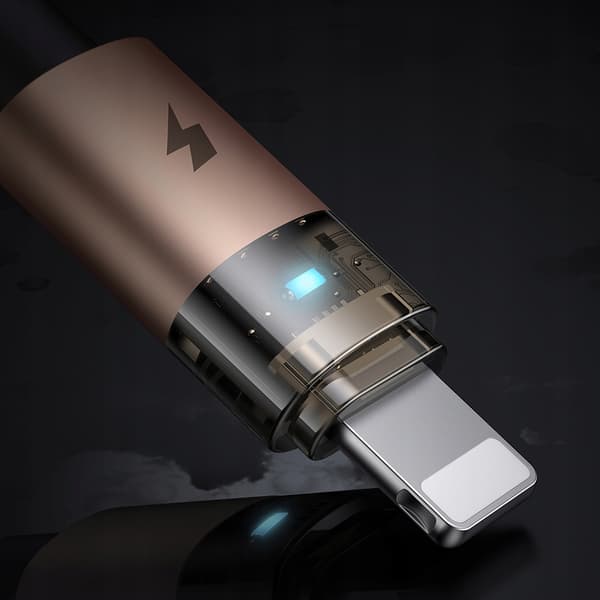 MCDODO USB-KABEL SNABBLADDNING FÖR IPHONE LIGHTNING PD 36W 1M LED GULD