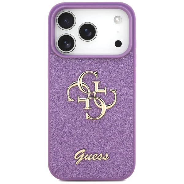 Guess Fixed Glitter Big 4G-skal till iPhone 17 Pro – lila