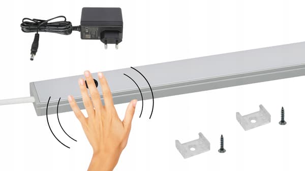 LED-stribe til underskab, LED-belysning til køkken og garderobe, BERØRINGSFRI, 80 cm