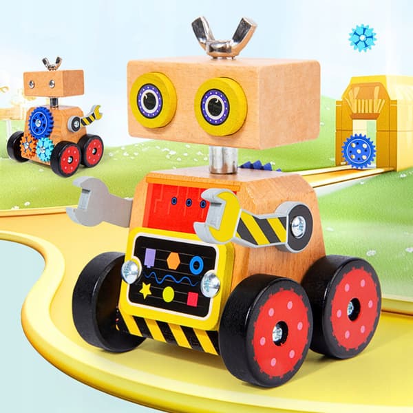 Manipulerende legetøj Montessori robot foldbar pædagogisk sensorisk