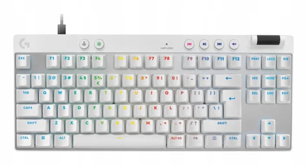 Logitech G PRO X TKL Rapid Hvidt Tastatur, USB