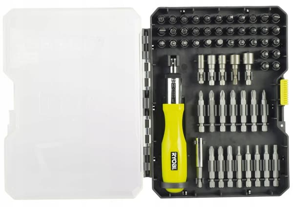 RYOBI Lisävarustesarja ruuvimeisselillä 59 osaa RAK59SD