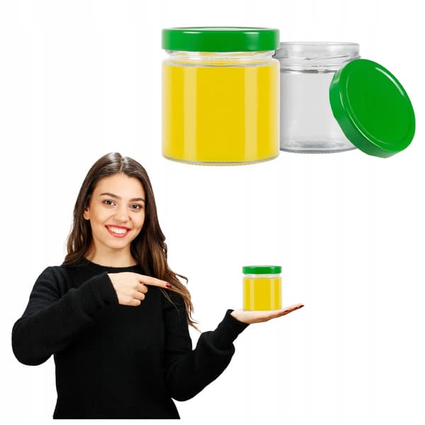 5x Atena glasburkar 410ml för ljus, pickles, sylt, köttkonserver