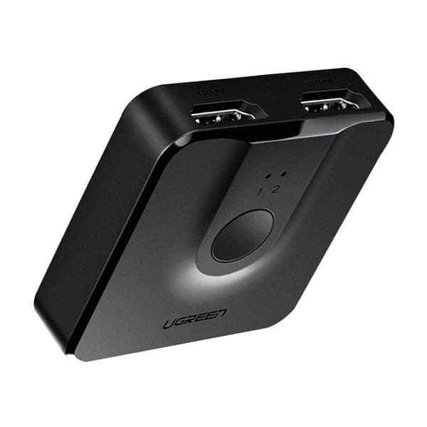 Kytkin UGREEN CM217 2in1 HDMI 2.0 20cm (musta)