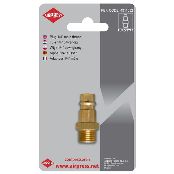 LYNKOBLINGSPLUG MED 1/4'' UDVENDIG GEVIND - AP 4311532
