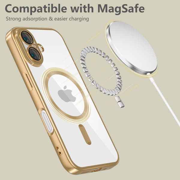 TECH-PROTECT MAGFLEX MAGSAFE IPHONE 16 SKINNENDE GULD