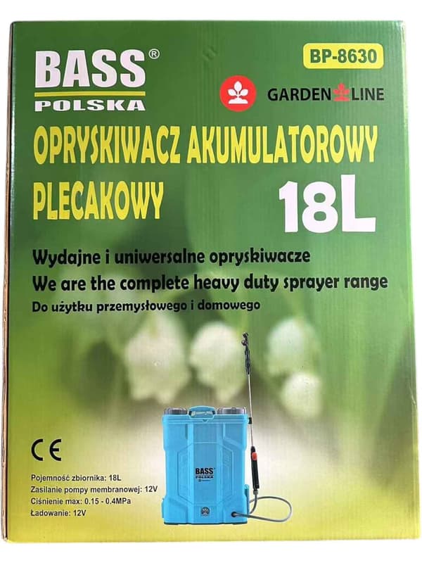 Batteridriven ryggsäckspruta 18 liter