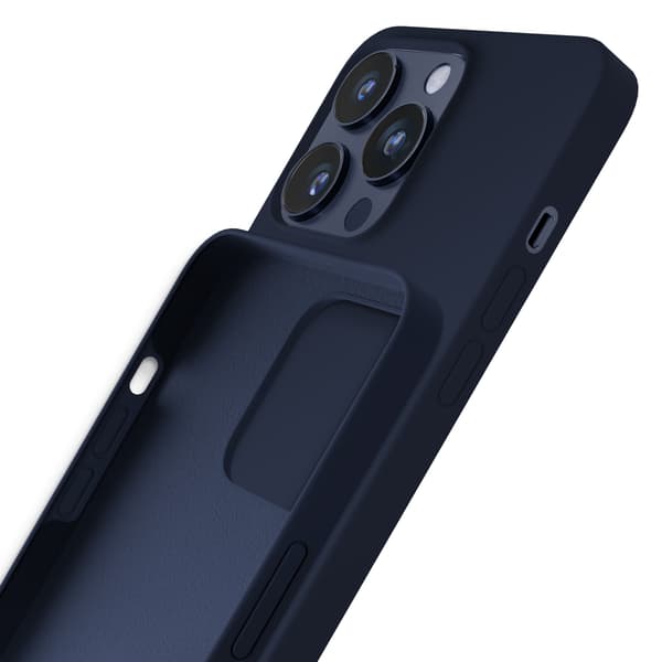 Apple iPhone 15 Pro - 3mk Silikone Cover Mørk Marineblå