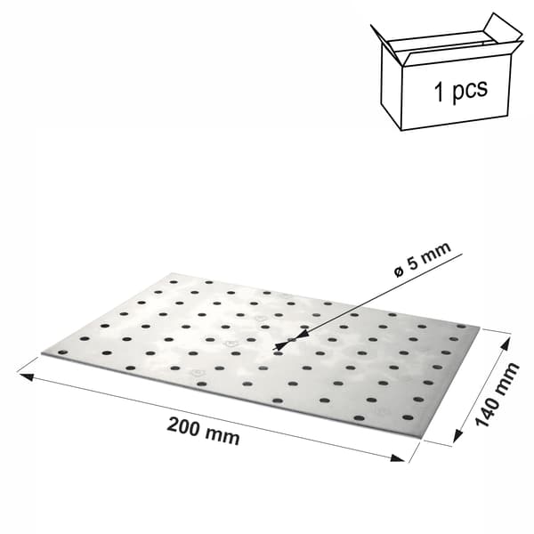 Perforeret plade PP48 140x200x2,0 (1)