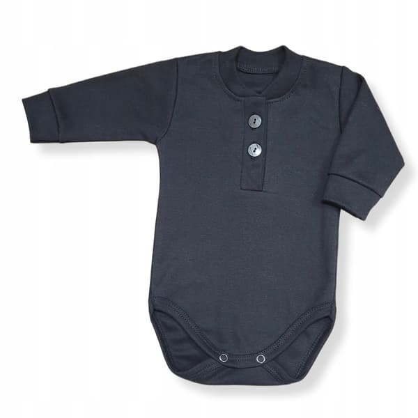 Elegant polobody 104 til særlige lejligheder, lange ærmer, sort